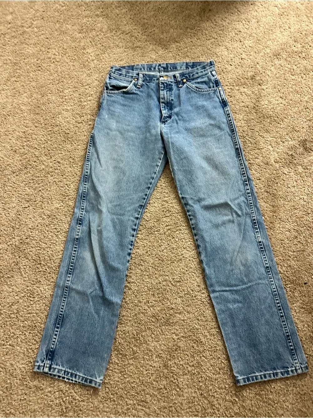 Wrangler Light Blue Straight-Leg Jeans